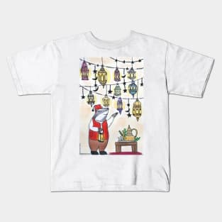 Moroccan shopkeeper and his lanterns Kids T-Shirt